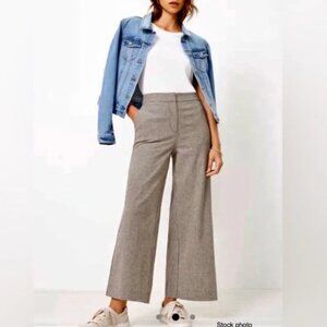 LOFT Gray Wide Leg Pants